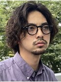 波巻きスパイラルパーマ刈り上げマッシュツイスパメンズパーマ