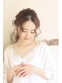 結婚式やお呼ばれに♪ポニーテール巻きアレンジ