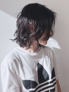 モリオフロムロンドン 松戸店(Morio from London) 【松戸　テラカド】大人可愛いミディアムレイヤーパーマ前髪なし