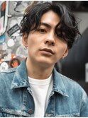 MEN’S HAIRブルーブラックシャドウパーマ