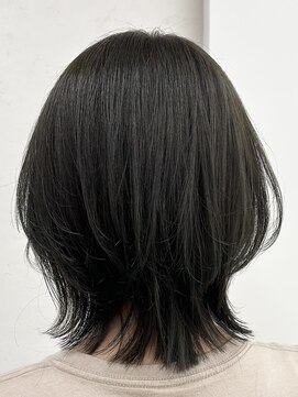 イシュ(ish.) レイヤーボブ×オリーブカラー（曳舟/東向島/八広/立石/鐘ヶ淵）