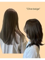 バサ 江古田店(BASSA)&nbsp;ブリーチ無し♪トレンドカラーオリーブベージュ【AKINO】