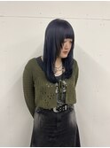 大人可愛い艶髪秋色カラーくすみくびれウルフロングレイヤー