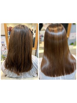 うねりに効果的な髪質改善が得意なflan◎広がりやクセを抑えて、毎日が快適になるスタイルをご提案♪