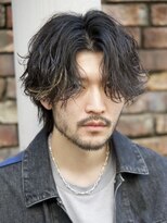 ルーシー 川越(LUCEY)&nbsp;センターパートフェザーパーマシャドウパーマメンズパーマ