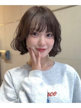 ガーデン 渋谷(GARDEN) ボブ　レイヤーボブ　ボブパーマ　グレージュ