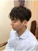 MEN’S/リバースセンターパート/ニュアンスパーマ/柏駅