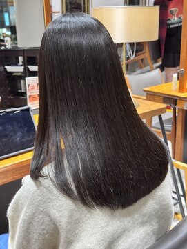 スパイスアヴェダ サロンアンドスパ 玉川高島屋SC店(SPICE AVEDA salon&spa) 暗髪アッシュブラウン/ローレイヤーカット