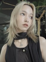 ミンクス渋谷スマートサロン(MINX shibuya smart salon)&nbsp;ミルクティーブロンド×レイヤーカット