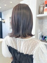 キャアリー(Caary) 福山市美容室Caary透明感イルミナカラー暗めピンクカラー