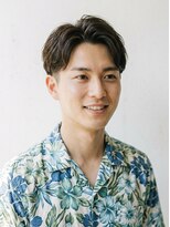 ブロック(BLOCK) 大人爽やかツーブロック×透け感センターパート