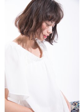 リル(Lilou) 【Lilou】大人かわいい ボブ ひし形シルエット イルミナカラー