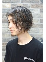 サニーズ バーバー(Sunny's barber) 前下がりボブパーマショート