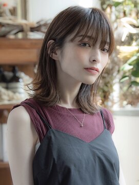 エラマ ヘアメゾン(elama hair maison) 【elama】ウザバング×鎖骨ミディ3