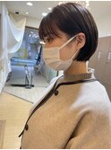 ワイドバングマッシュショート