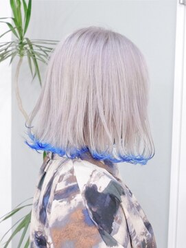 プネル(punel) グレー×ブルー