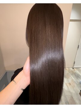 フレーム へアアンドトリートメント 天王寺北口店(FRAME) [FRAME 天王寺北口店] 艶カラー透け感ブラウン