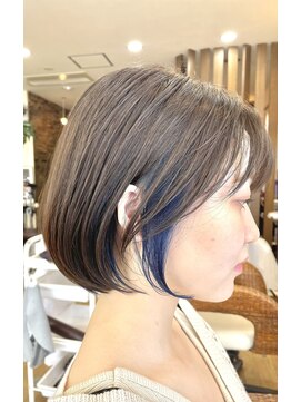 マークス(marks) 大人綺麗、可愛いインナーカラー　濃いめブルー