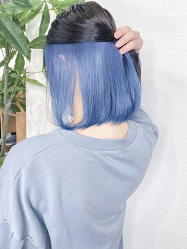 リタヘア(Re:ta Hair) スカイブルーのインナーカラー  【飯田淳平】Re:ta Hair