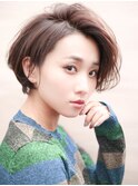 チョコレートハイライトショートヘア【宮尾ウィルヘルム】