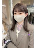 透明感カラーのパールグレー*