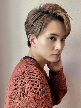 ロンド アンブル 四条烏丸(Lond ambre) 【Lond ambre】萱原大幹センターパート/眉毛/短髪/メンズカットM