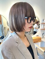 ノイカーム(noi Calm) 顔周りレイヤーカットくびれヘアミルクティーベージュカラー