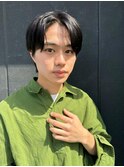 メンズ韓国ヘアー　センターパート/10代20代30代