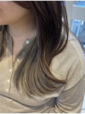 ロングヘア　インナーカラー　【銀座】福田
