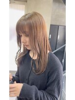 ヘアーアンドケアブラスト(HAIR CARE Blast) ブリーチなしのミルクティー/20代/30代/顔周りカット