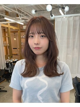 レル(lelu) チョコレートブラウン×シースルーぱっつん