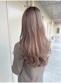 立体感ミルクティーベージュ【宇都宮/ハイライト/白髪ぼかし】