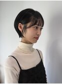 髪質改善トリートメント/ショートボブ/前髪カット