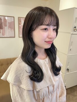 ラヴィズム 名駅店(LUVISM) ◎韓国ヘアー顔周りレイヤーおくれ毛ミディアム前髪名古屋/名駅