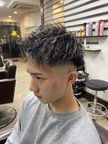 リレーションメンズヘアー(RELATION MEN'S HAIR)&nbsp;メンズ髪型ツイストパーマフェザーパーマスパイキーショート