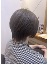 琥珀&nbsp;ショート×アッシュグレー