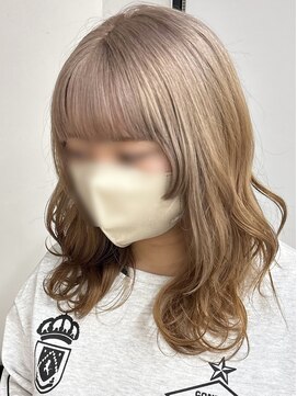 ビーシャンス(B.Chance) ミルクティーベージュのルーツカラー