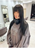 姫カット/顔周り/ブルーブラック/髪質改善【SYUK高円寺】kanna