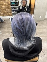 プライズ アイリス 池袋東口店(prize Iris) 透明感シルバーブルー/ブリーチ/ハイトーン/池袋駅近/池袋駅前