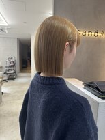 アマトウキョウスマートサロン(AMA TOKYO×Smart Salon)&nbsp;タッセルボブ　ハイトーンボブ