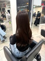 ルル(Lulu)&nbsp;梅田/ブラウン/ベージュ/レイヤー/前髪カット/縮毛矯正/髪質改善