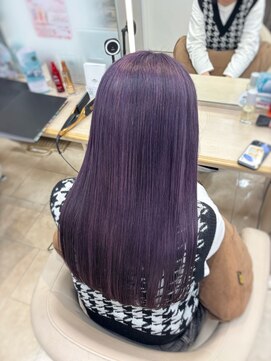 ケンジ 平塚ラスカ店(KENJE) ラベンダーピンクー /ダークブルー/デジタルパーマ/平塚駅