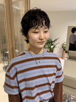 エノウ(enow)&nbsp;ショートウルフ×パーマ　enow赤坂