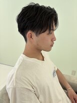 シーナ バイ マグ(siina. by Mag) ニュアンスパーマセンターパート◎夏カラーで爽快メンズショート