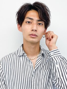 アッシュタカサキ(ash takasaki) ★30代40代コンマバング◎黒髪メンズパーママッシュベース