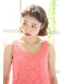 [K-two銀座]小顔にみせる、ねじりプチ夏のヘアアレンジ