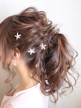 アップスタイルからダウンスタイルまで◇頭の形や輪郭に合わせて、可愛くて崩れにくいスタイルを創ります♪