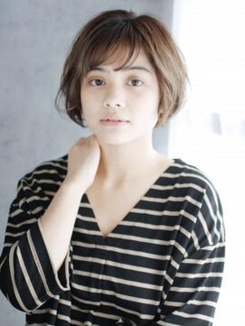 ナル 白山神社参道通り店(nalu) 透け感バングのふんわりカール