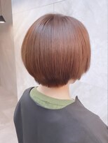 ドゥマン(Demain) 大人かわいい小顔カット透明感ボブココアブラウン前髪ウルフボブ