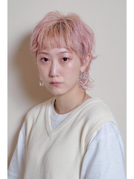 ヘアアンドメイク イムス(hair&make imus) 【imus】ピンクベージュ×マッシュショートウルフ